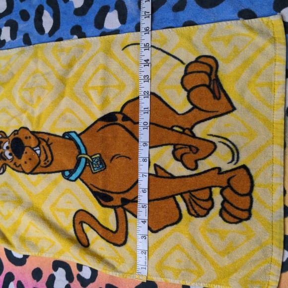 Vintage Scooby Doo Hand Towel Dog Retro Cartoon Character Terry Cloth Wash Eco - Picture 2 of 4